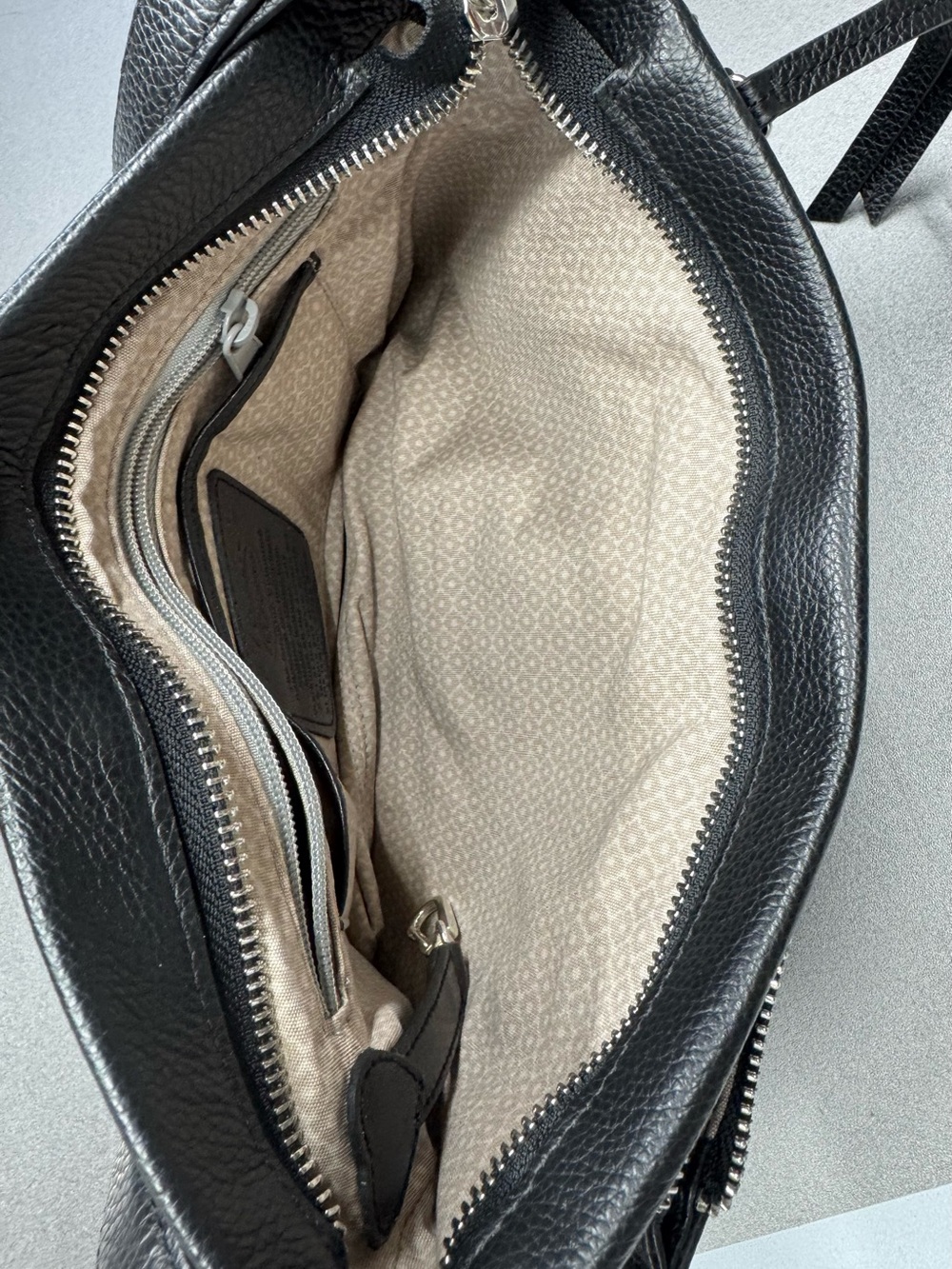 Brighton Jagger Pretty Tough Black Leather Studded Crossbody - Picture 10 of 13